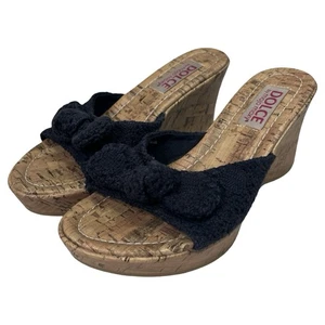 Sandali Dolce by Mojo Moxy Piper donna 5,5 blu navy zeppa spiaggia casual crociera - Foto 1 di 12