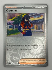 Carmine 145/167 (Nuevo) - Mascarada Crepúsculo - Entrenador Poco Común Derecha - Imagen 1 de 2