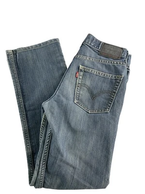 Pantalones de mezclilla Levis 514 para hombre 26x29,5 azules ajustados rectos rojos lengüeta tiro medio clásicos Foto 1 de 4