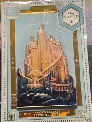Disney The Little Mermaid Ariel Castle Collection PIn 8/10 NIP - Image 1 of 4