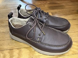 DULUTH TRADING MEN’S TOWER HILL LACE UP SIZE: 9 BROWN LEATHER - Picture 1 of 9