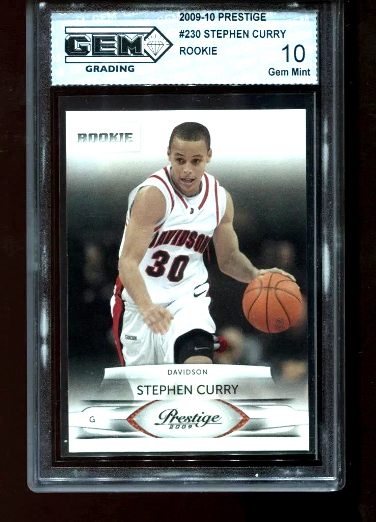 Stephen Curry Basketball Grade 10 2009-10 Season Sports Trading