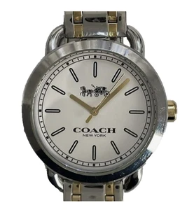 Reloj Coach CA 105.7.14.1143 Unisex 2 Tonos Plata Oro Resistente al Agua + Eslabón Usado en Excelente Condición - Imagen 1 de 10