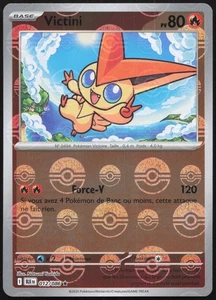 Carte Pokémon Victini Poké Ball 012/086 Reverse Foudre Noire Français - Picture 1 of 2
