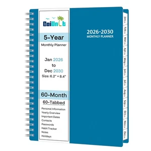 Monthly Planner 2026-2030, 5-Year Calendar Planner 2026-2030, Jan 2026 – Dec ... - Bild 1 von 9