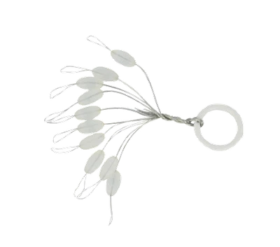 BLACKCAT BLACK CAT Waller-Kleinteile Silicon Stopper 7mm, oval 10 Stück