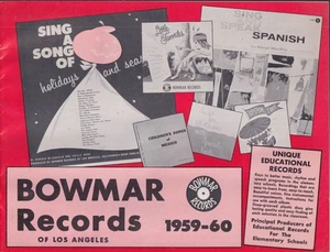 Bowmar Educational Records of Los Angeles Catalog 1959-1960 - Picture 1 of 1