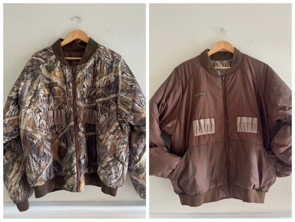 Vintage Columbia Mossy Oak Shadow Branch Camo Jacket 3XL Reversible Outdoors - Image 1 of 4