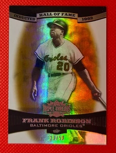2006 Triple Threads FRANK ROBINSON GOLD Hall of Fame #23/50 Orioles - Picture 1 of 2