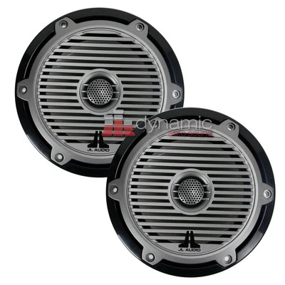 JL AUDIO M650-CCX-CG-TB 6-1/2" Marine Speakers w/Titanium Black Classic Grilles