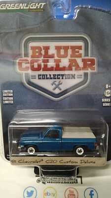 Collare blu luce verde 1981 Chevrolet C20 Custom Deluxe (NG44) - Immagine 1 di 2