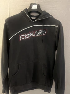 VINTAGE REEBOK MENS DARK GREY POUCH POCKET HOODED SWEATSHIRT / PULLOVER - Picture 1 of 5