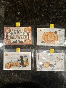 VINTAGE HALLOWEEN POSTCARDS ~ 4 DIFFERENT ~ YOU CHOOSE - Picture 1 of 9