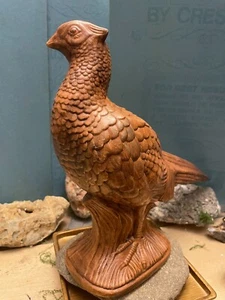Vintage Hand-Painted Ceramic Pheasant Figurine Signed 1975 10 × 16 - Picture 1 of 5