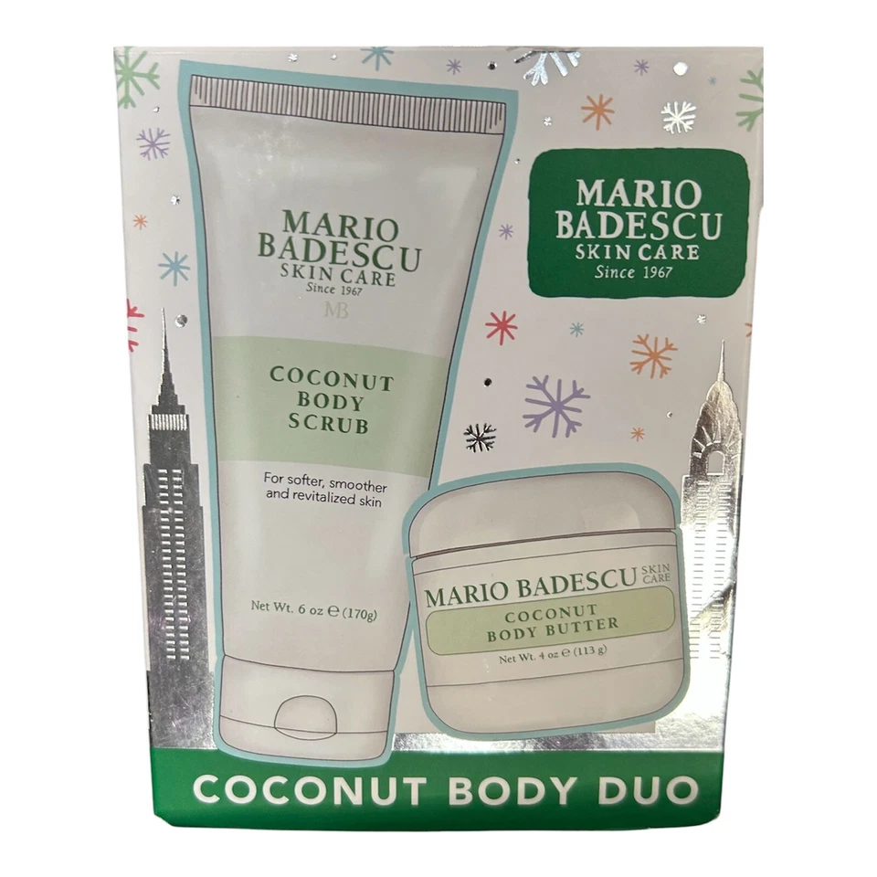 Exfoliante corporal de coco Mario Badescu para el cuidado de la piel 6 oz y mantequilla corporal de coco 4 oz Foto 1 de 1