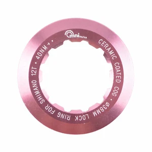 OMNI Racer Worlds Lightest Cassette Lockring Fits Sram, Shimano: 12/13T PINK - Picture 1 of 4