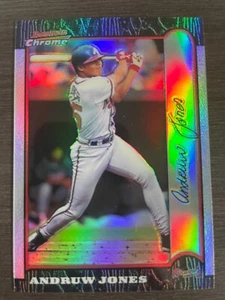 1999 Bowman Chrome Andruw Jones #32 Atlanta Braves REFRACTOR - Picture 1 of 2