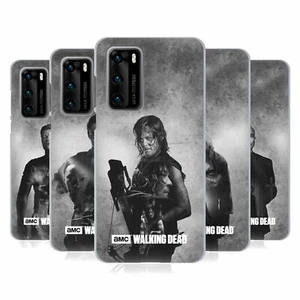 OFFICIAL AMC THE WALKING DEAD DOUBLE EXPOSURE SOFT GEL CASE FOR HUAWEI PHONES - Picture 1 of 12