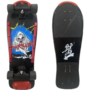 Vintage 80s THRILLER Grim Reaper Skateboard Surfer Concave Black Red RARE WORKS - Picture 1 of 19