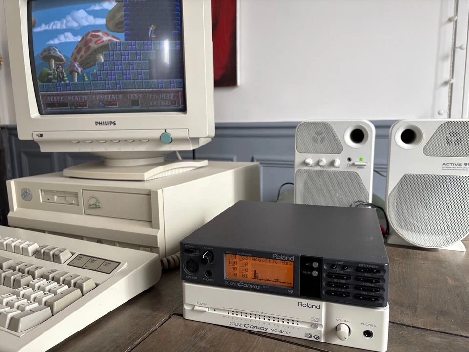 Roland SC-55 Sound Canvas SC55 General MIDI and GS retro expander sound module - Bild 1 von 4