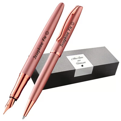 Pelikan Füllhalter und Kugelschreiber Jazz® Noble Elegance Set Rosegold Gravur - Bild 1 von 4