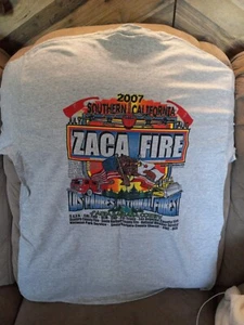 Zaca Fire 2007 Los Padres N.F. Fire Shirt Large Forest Service - Picture 1 of 3