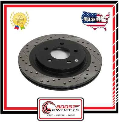 StopTech Front Left Slotted & Drilled Rotor Fits Nissan 370Z / Infiniti G37 - Image 1 of 3