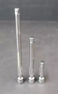 MATCO TOOLS 3-PIECE 1/4" DRIVE STANDARD CHROME EXTENSION 2" 4" 6" - Bild 1 von 16