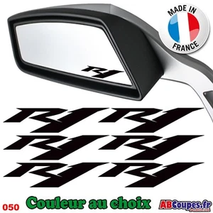 6 Stickers R1 pour Retroviseurs ou Casque - Retro Yamaha YZF R1 YZFR1 - 050 - Imagen 1 de 3
