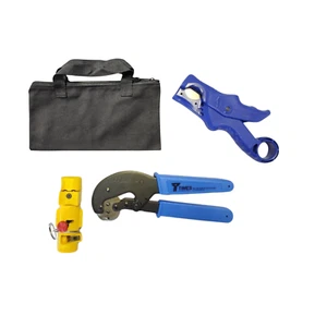 TK-195/200EZ Times Microwave LMR-195/200 Coaxial Cable Tool Kit Strip Crimp Cut - Picture 1 of 5