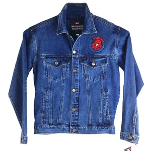 SPIDER-MAN, MEN'S DENIM JEAN JACKETS, 100% COTTON LIMITED SIZES - Picture 1 of 4