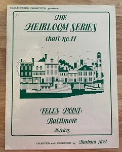 Cadle Creek Cross Stitch Pattern RARE 1984 CHART Bell’s Point: Baltimore - Picture 1 of 8