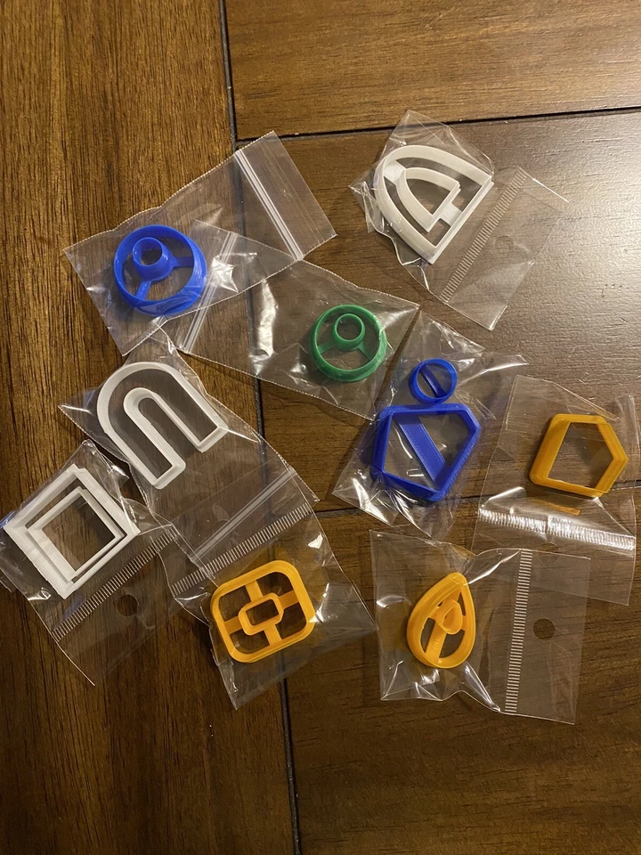 Clay Cutters Assortment Set Of (9) Shapes And Sizes - Image 1 of 1