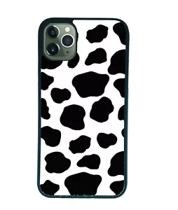 Cow Print Phone Case For iPhone 14 13 12 11 SE XR Samsung S A Hard Cover Pattern - Picture 1 of 1