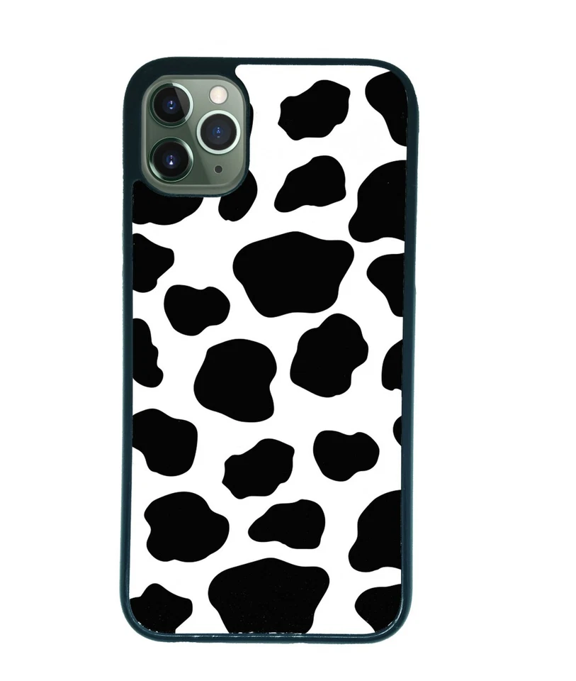Cow Print Phone Case For iPhone 14 13 12 11 SE XR Samsung S A Hard Cover Pattern - Image 1 of 1