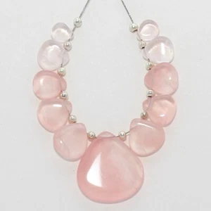 28.80cts Natural Rose Quartz Smooth Heart Loose Gemstones 6x5mm to 18x17mm - Picture 1 of 6