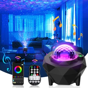 LED Sternenhimmel Lampe Projektor Galaxy Musik Light Nachtlicht + Fernbedienung - Bild 1 von 11