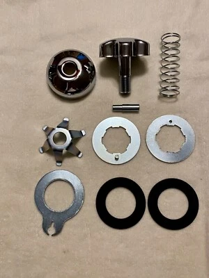 Kit de amortiguador de dirección cromado Harley 1949-59 Servicar Panhead FL # 46700-49 Foto 1 de 3