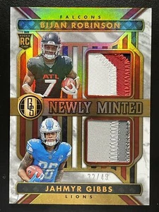 2023 Panini Gold Standard Bijan Robinson / Jahmyr Gibbs Newly Mint #/49 - Bild 1 von 2