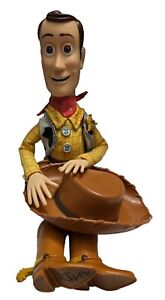 Disney Toy Story Woody Doll 13" Pull String Missing Guitar Super Detail TALKS!! 