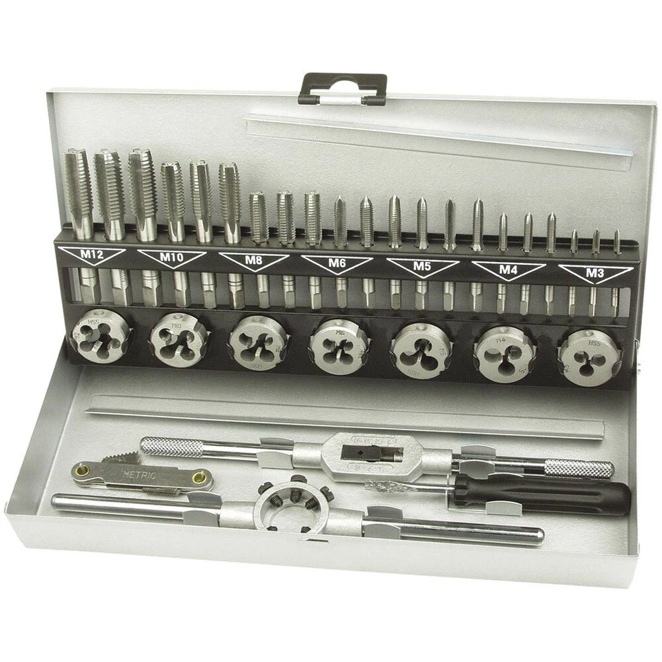 Brüder Mannesmann M53250-B Tap Tool Kit 32-Piece Durable Nan Steel - Image 1 of 1