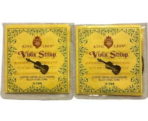 King Lion Universal Violinsaiten 2er Set v134 Note E, A, D, G 1/2, 1/4, 3/4, 4/4 - Bild 1 von 6