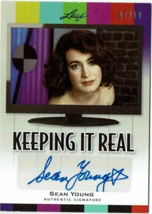 Pop Century Keeping it Real Leaf Autograph Card KR-SY1 Sean Young #07/10 - Picture 1 of 1