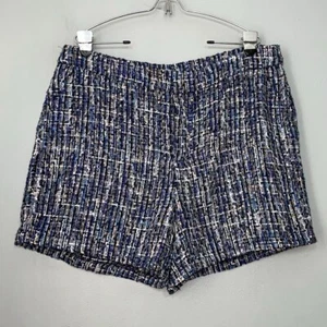 Charter Club Womens Size 16 Blue Tweed Short Shorts Dressy Preppy Twee Chic - Picture 1 of 12