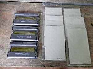 Set Of 3 Canon Selphy CP Ink Cartridges & ~84 - 4" x 6" Photo Paper Sheets NEW - Photo 1/5