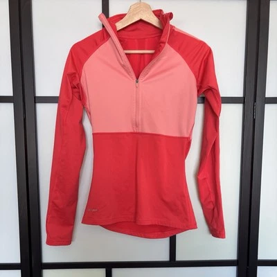 NIKE Mujeres Escudo Hipercálido Medio 1/2 Cremallera Camisa Talla PEQUEÑA Correr Deportivo Gimnasio Foto 1 de 4