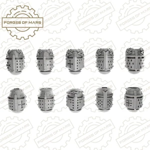 Knights - Black Order - Helmets - Knights Templars (x10) - Picture 1 of 2