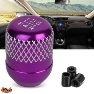 Universal JDM Type-R Style 42mm Racing Manual 5-Speed Aluminum Shift Knob Purple - Picture 1 of 3