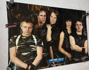 Accept - Vintage Band Poster 34.5x22.75” 1984 Original Rock Heavy Metal - Picture 1 of 3