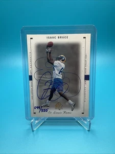 Upper Deck SP Isaac Bruce Auto On Card SP /555 HOF Rams - Picture 1 of 2